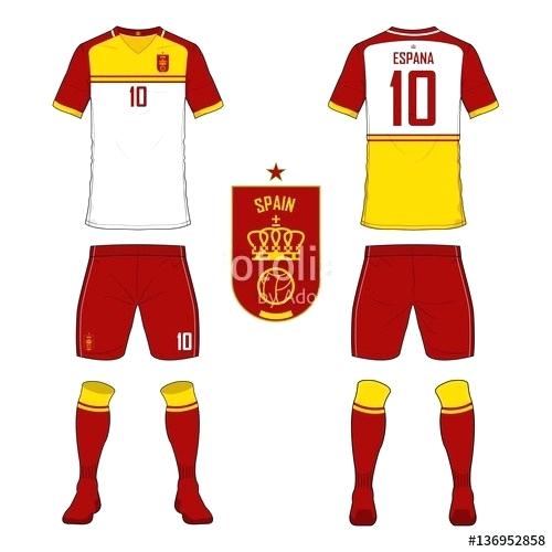 500x500 Set Of Soccer Jersey Or Football Kit Template For National