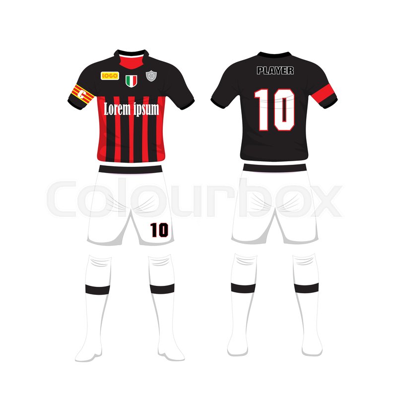 800x800 Uniform Of Football Design Shirt Of Stock Vector Colourbox