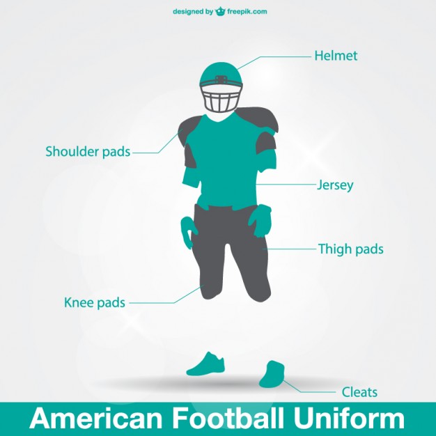 626x626 American Football Uniform Vector Free Download