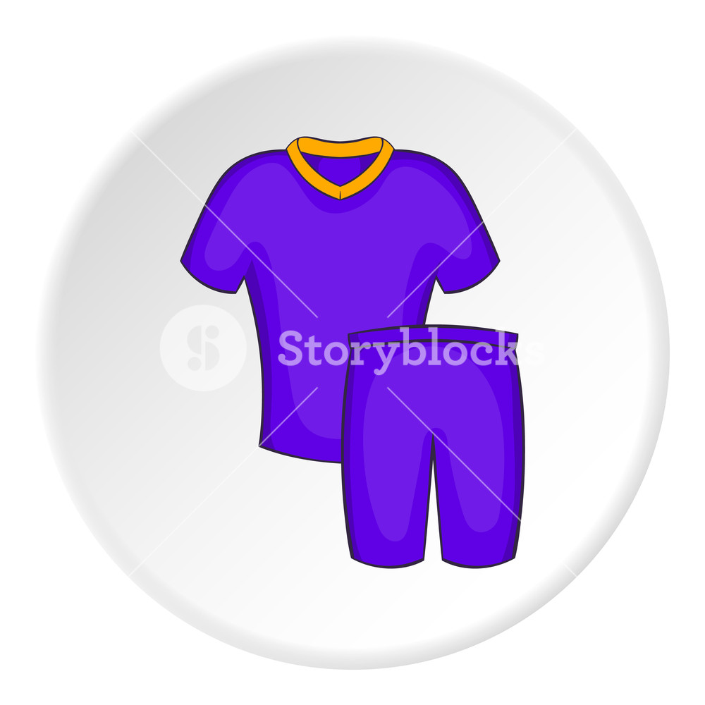 1000x1000 Blue Football Uniform Icon Cartoon Illustration Of Football