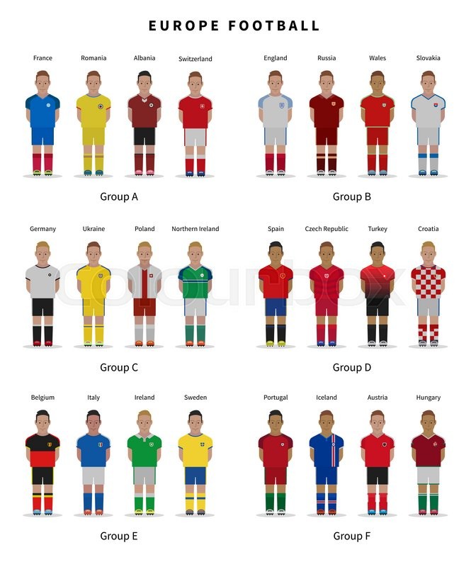 665x800 European Football Championship Soccer Stock Vector Colourbox