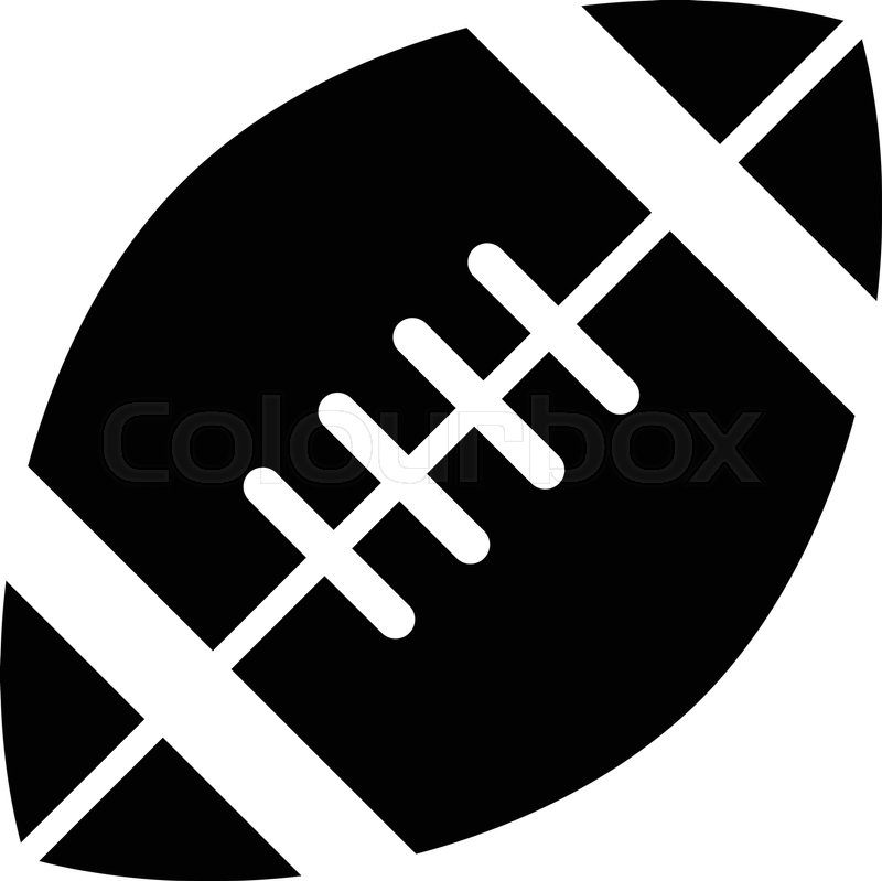800x799 American Football Logo Vector Icon Stock Vector Colourbox