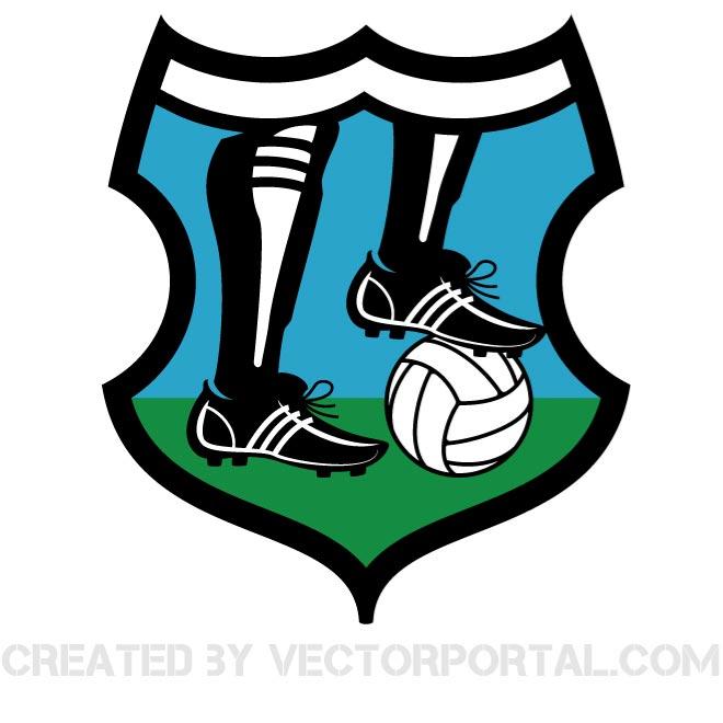 660x660 Football Logo Vector Clip Art