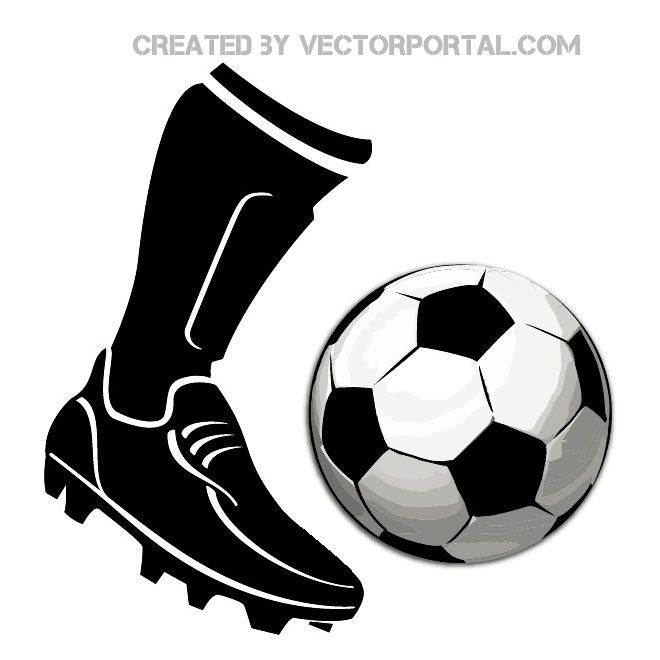 660x660 Football Boot And A Ball Image Free Vector Free Vectors Madrid
