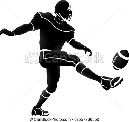 450x426 Collection Of 'american Football Player Silhouette Vector Free