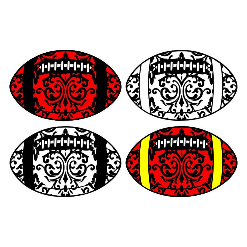 Damask Football Variations Fancy Fall Sport Mandala Swirl Etsy 794x794 Damask Football Variations Fancy Fall Sport Mandala Swirl Etsy