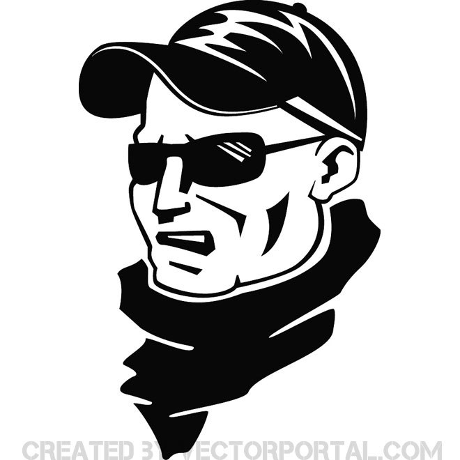 Football Supporter Portrait Free Vector 660x660 Football Supporter Portrait Free Vector