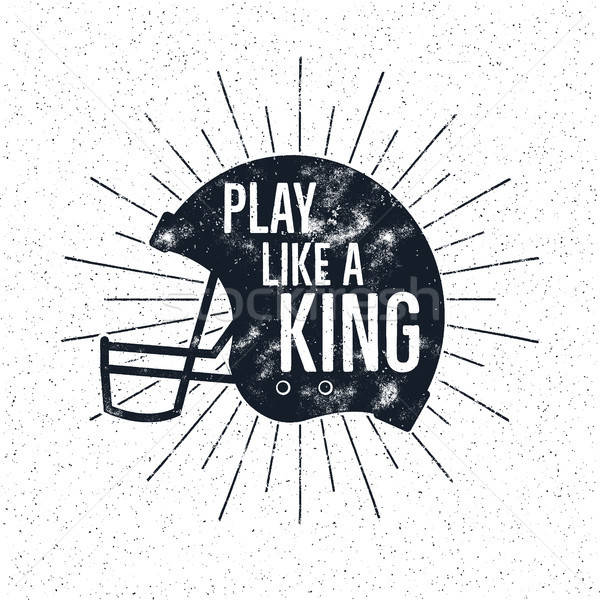 American Football Retro Helmet Label With Inspirational Quote Text 600x600 American Football Retro Helmet Label With Inspirational Quote Text