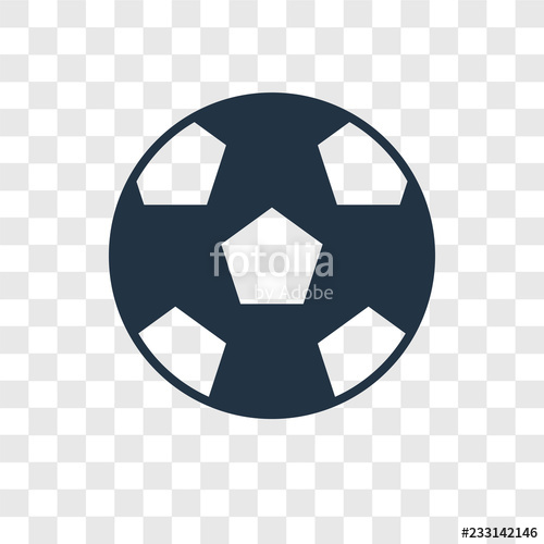 500x500 Football Vector Icon Isolated On Transparent Background, Football