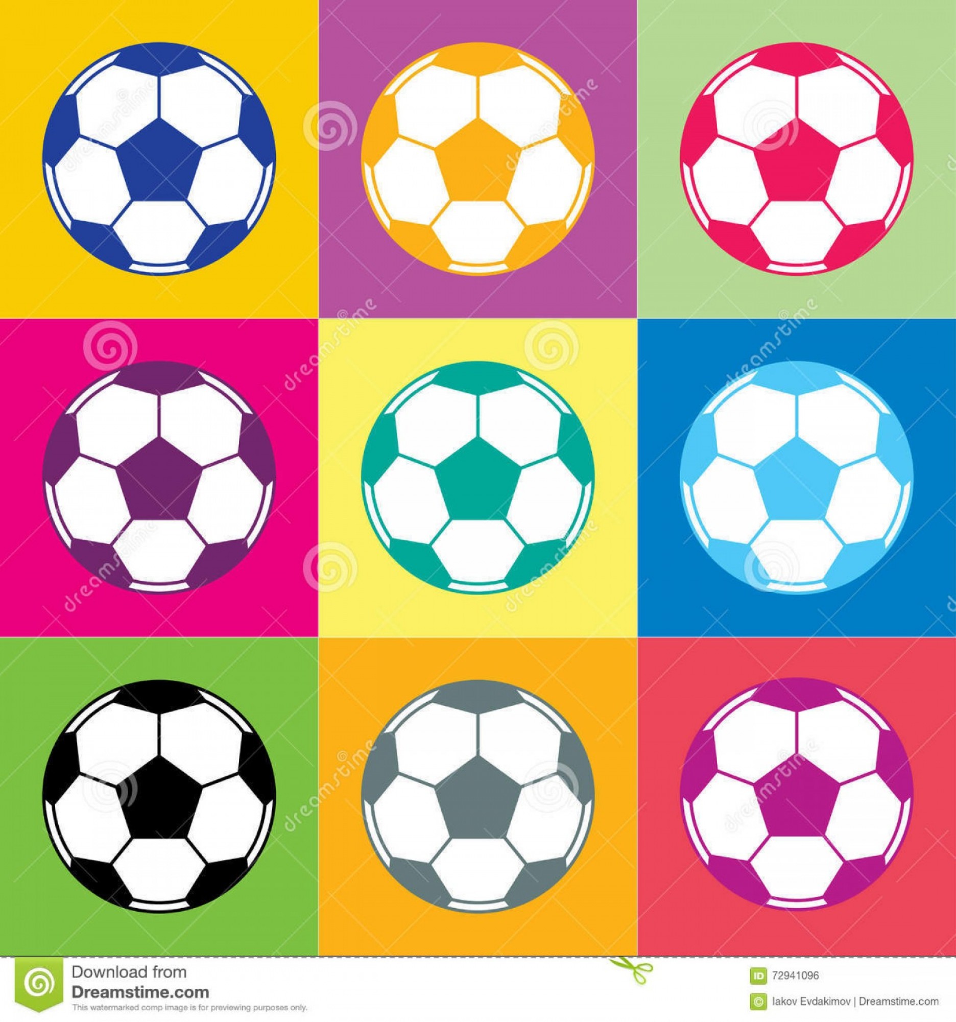 1872x2001 Stock Illustration Football Ball Soccer Pentagons Hexagons Forming