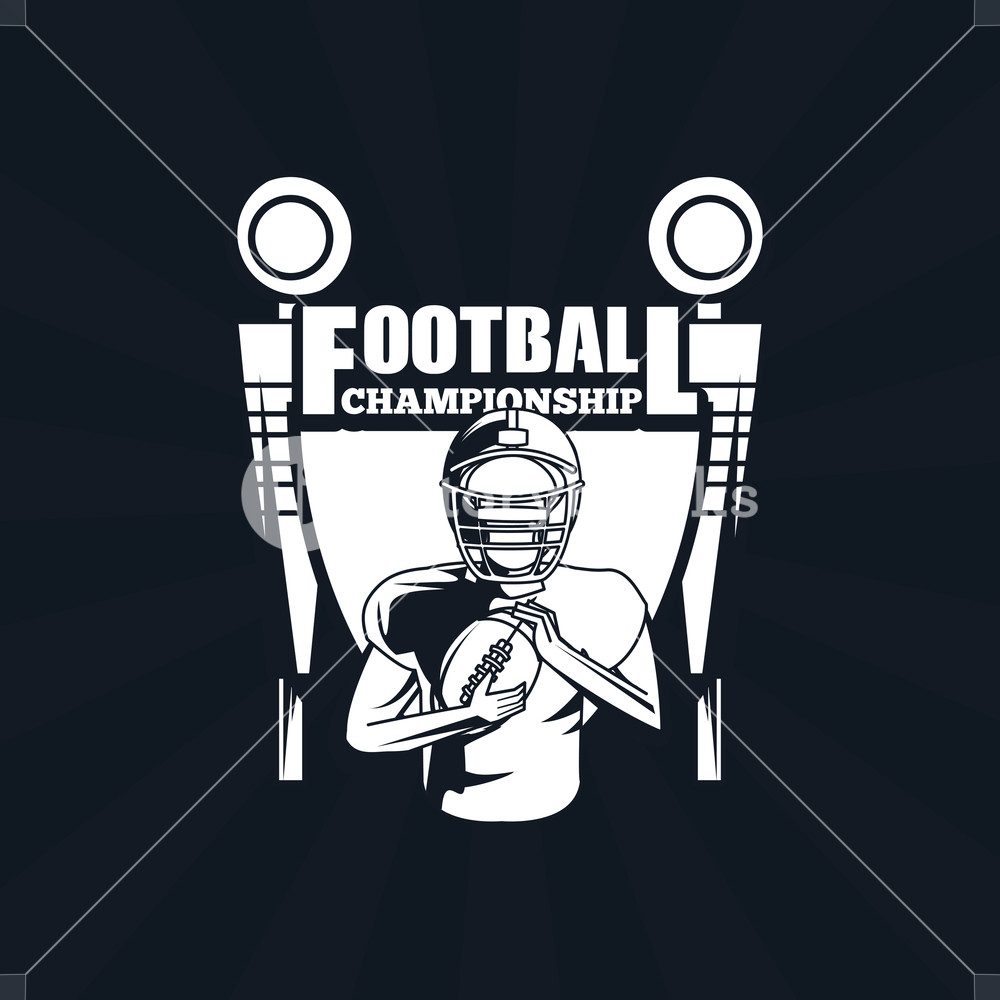 1000x1000 Football Player Icon Wide Receiver With Chain Crew Championship