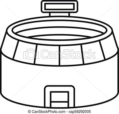 450x432 Football Arena Icon, Outline Style Football Arena Icon Outline