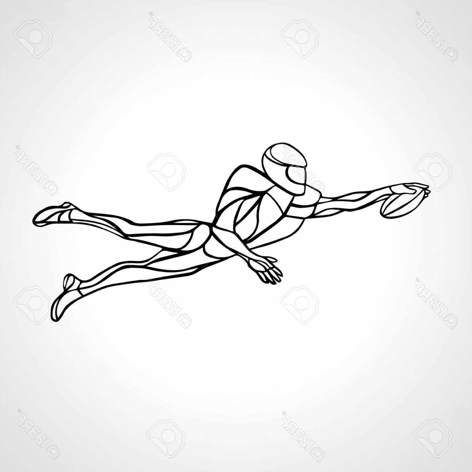 1560x1560 Photostock Vector Silhouette Of Abstract American Football Player