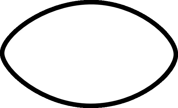600x364 Plain Football Outline Clip Art