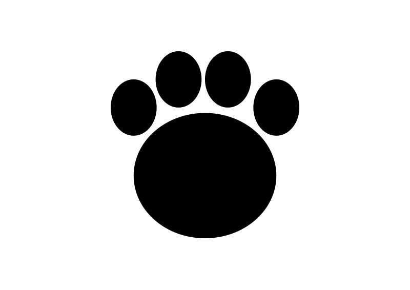 800x566 Bear Footprint Vector Simple Vector Icons Bear Footprint