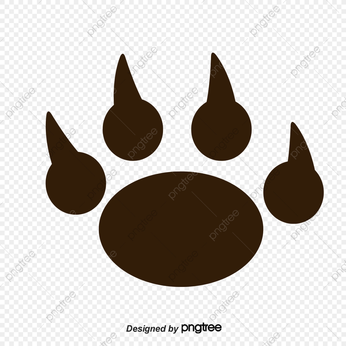 1200x1200 Footprints Vector, Footprint, Bear's Paw Png And Vector