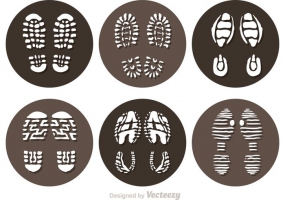 285x200 Muddy Footprints Free Vector Graphic Art Free Download