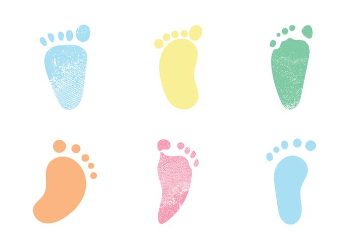 Free Baby Footprints Vector Illustrations 700x490 Free Baby Footprints Vector Illustrations