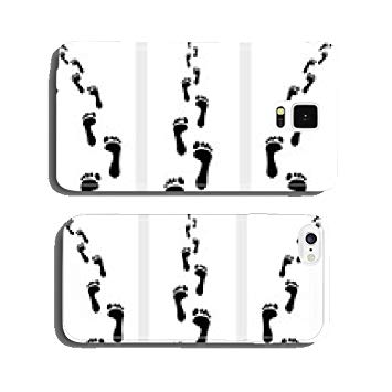 355x355 Trail Of Human Bare Footst Vector Illustration Cell