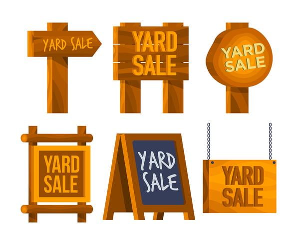 Yard Sale Sign Vector Set Free Graphics Uihere 595x490 Yard Sale Sign Vector Set Free Graphics Uihere