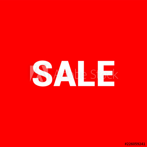 500x500 Sale Vector Icon, Sell Symbol Simple Illustration, Flat Design