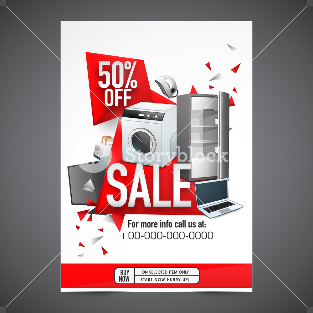 1000x1000 Electronics Sale Banner, Sale Poster, Sale Flyer, Sale Vector