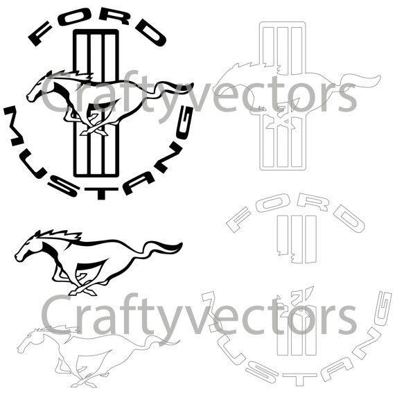 570x570 Ford Mustang Logos