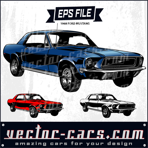 603x603 Ford Mustang Car Clipart Vector