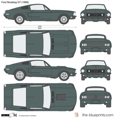 400x409 Ford Mustang Gt Vector Drawing
