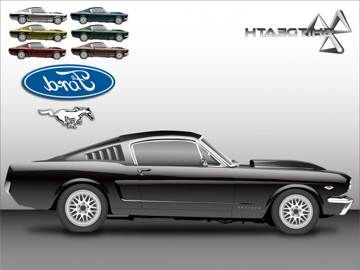 1228x921 Ford Mustang Vector Art