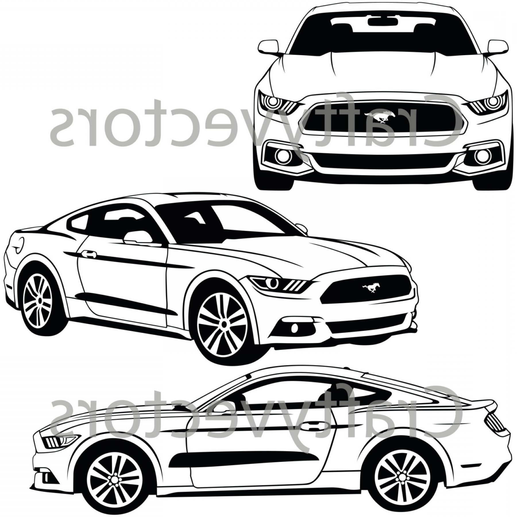 1800x1800 Ford Mustang Vector Geekchicpro