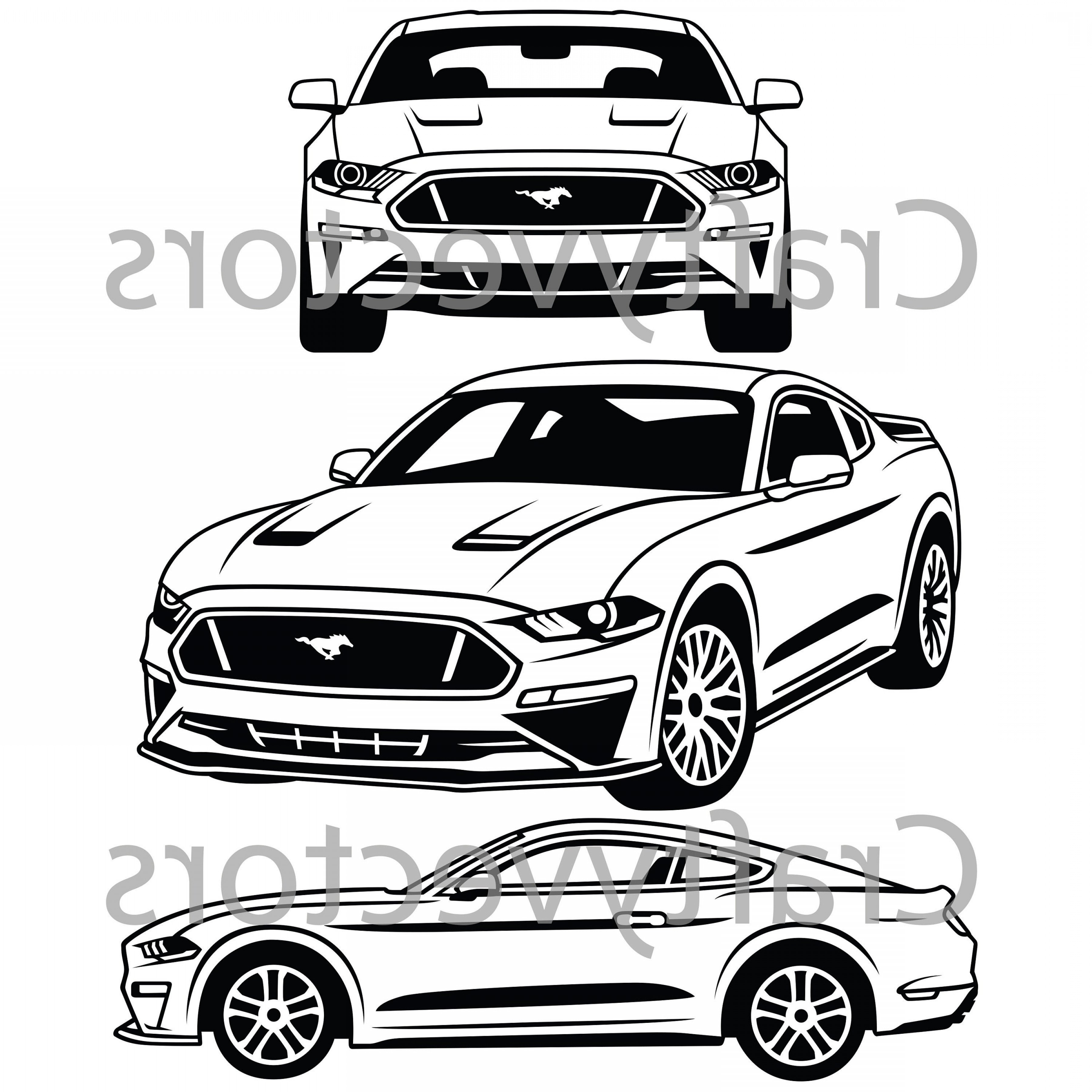 3600x3600 Ford Mustang Vector Handandbeak