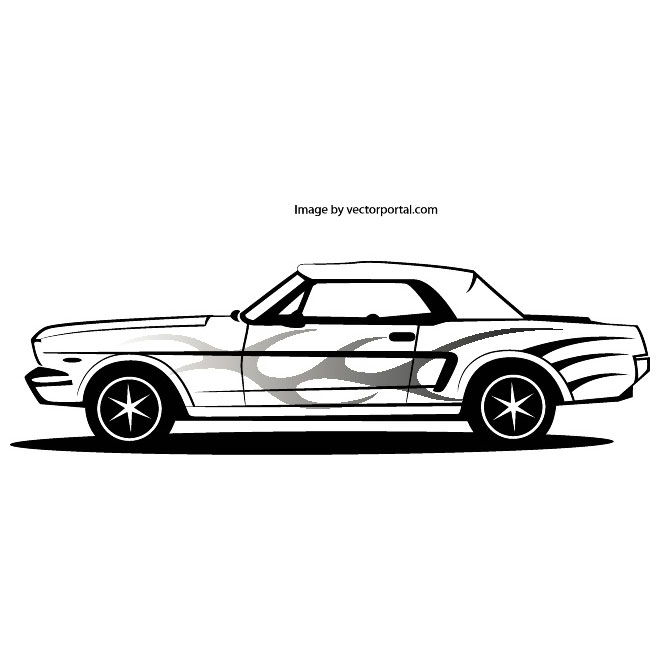 660x660 Mustang Car Free Vector Free Vectors Ui Download