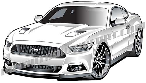 500x286 Ford Mustang Gt Vector Clip Art
