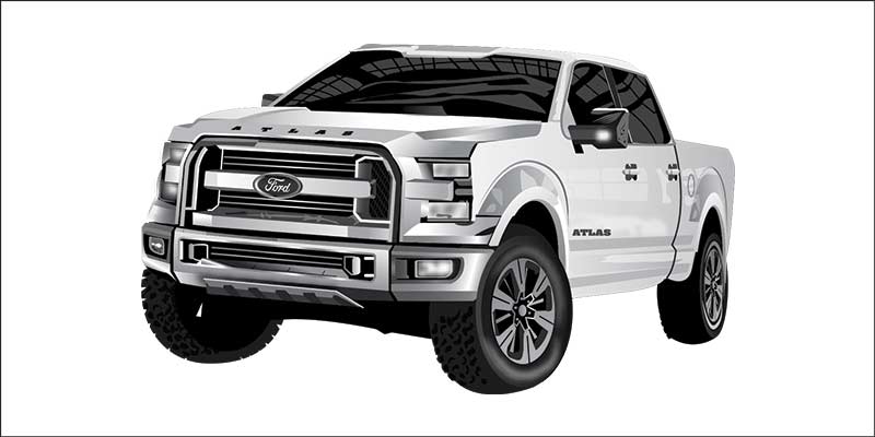 Magnificent Ford Truck Vector Design 800x400 Magnificent Ford Truck Vector Design