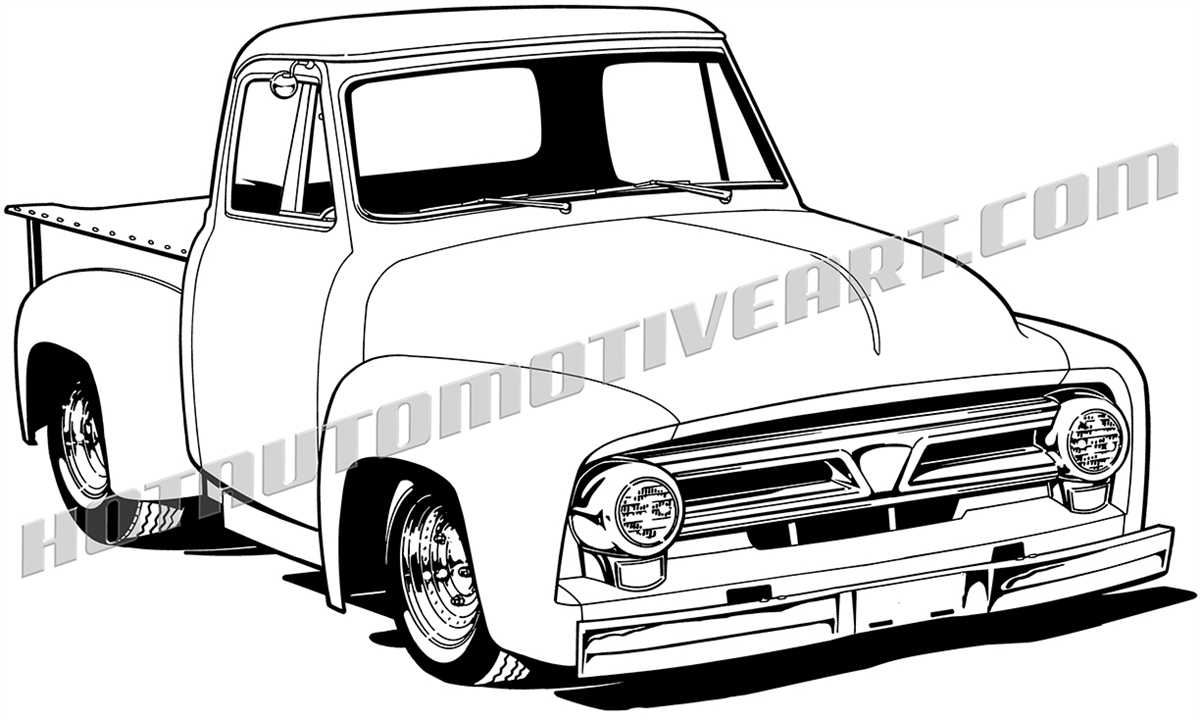 Ford Truck Vector at Vectorified.com | Collection of Ford Truck Vector ...