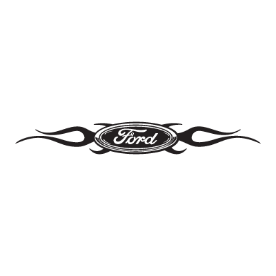 400x400 Ford Chisled With Flames Logo Vector