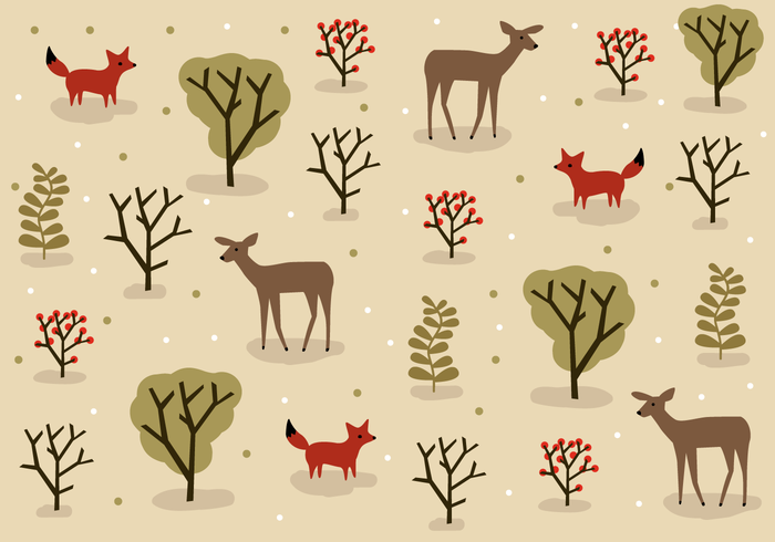700x490 Forest Animals Vector