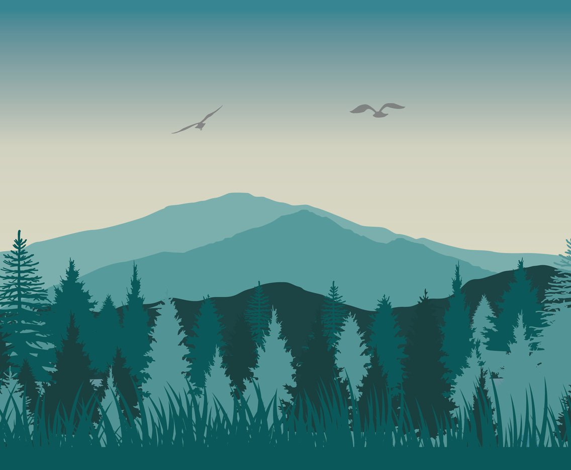 1136x936 Forest Vector Background Vector Art Graphics
