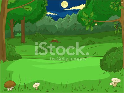 400x300 Forest Cartoon Educational Game Vector Llustration Premium Clipart