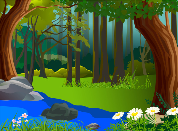 Forest Cartoon Vector at Vectorified.com | Collection of Forest Cartoon