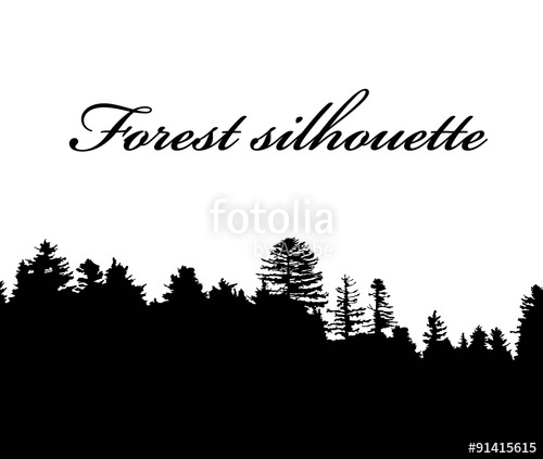 Forest Silhouette Stock Image And Royalty Free Vector 500x423 Forest Silhouette Stock Image And Royalty Free Vector