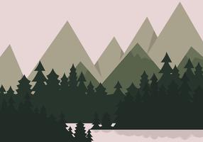 286x200 Forest Silhouette Free Vector Art