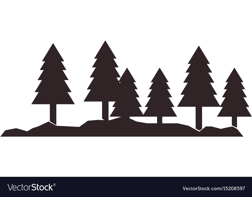 Download Forest Silhouette Vector at Vectorified.com | Collection ...