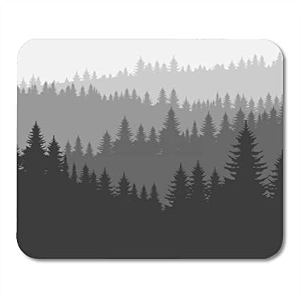 425x425 Semtomn Gaming Mouse Pad Background Coniferous Forest