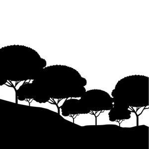 Download Forest Trees Silhouette Vector at Vectorified.com ...