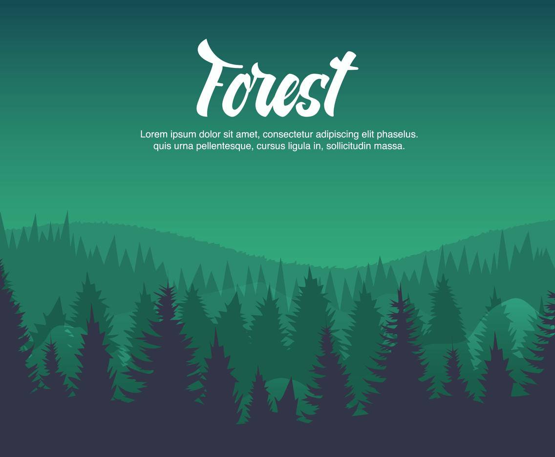 Свободный лес. Лес вектор. Flat Design лес. Тайга баннер Графика. Forest vector.