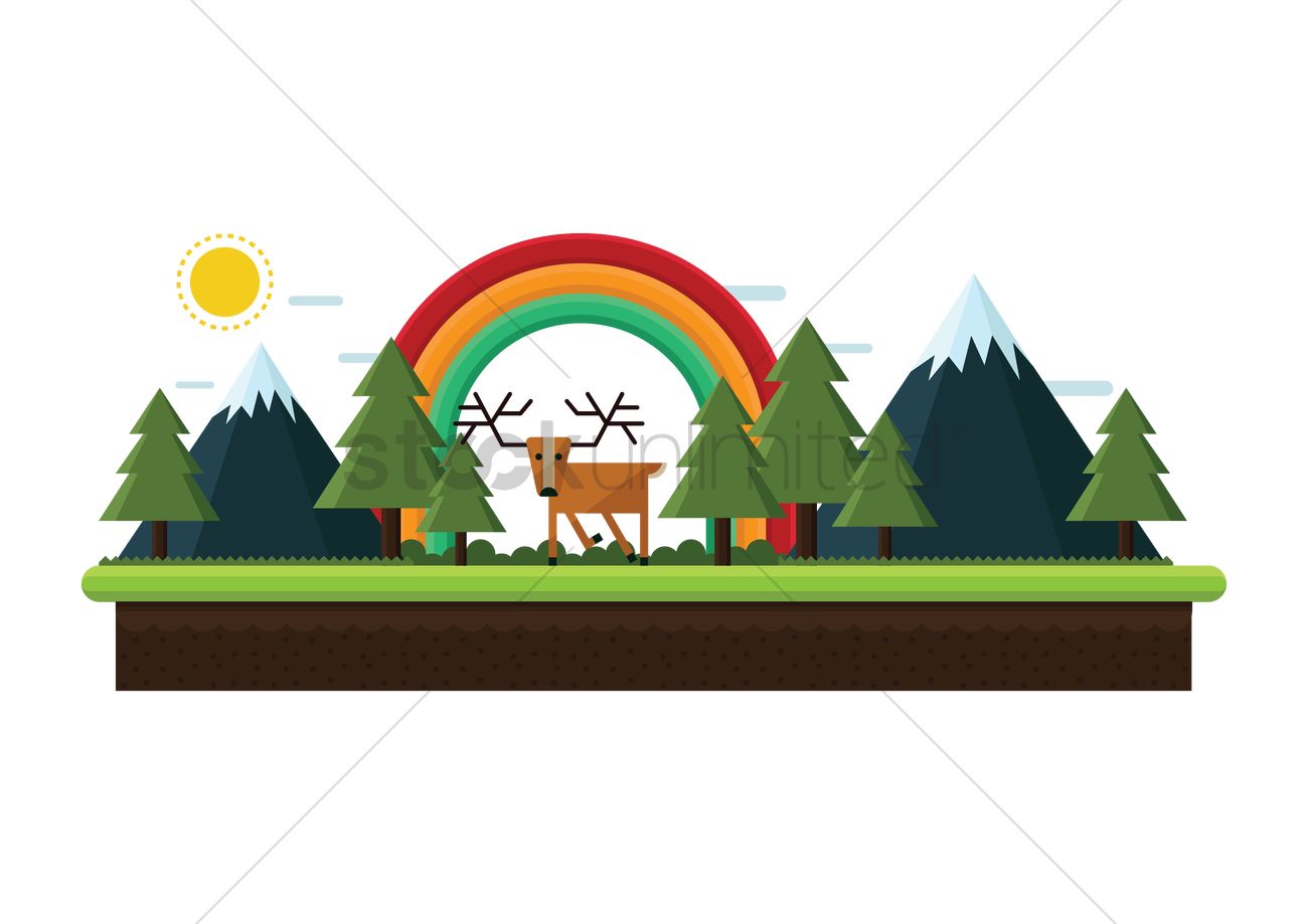 1300x919 Free Forest Vector Image
