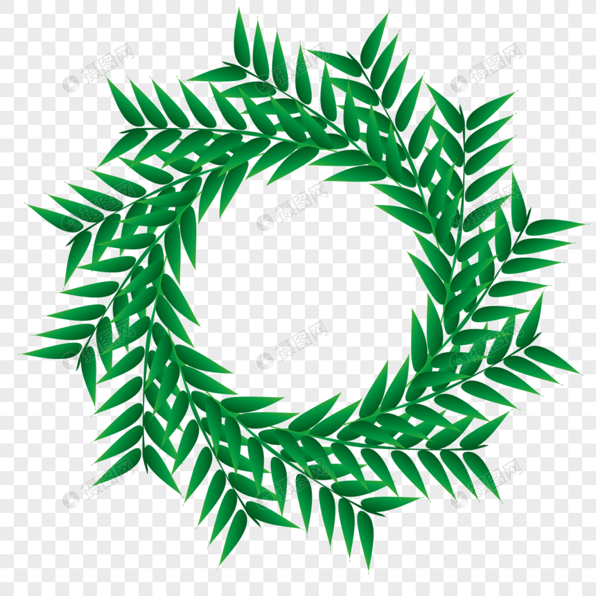 860x860 Summer Tropical Forest Vector Wreath Png Image Picture Free