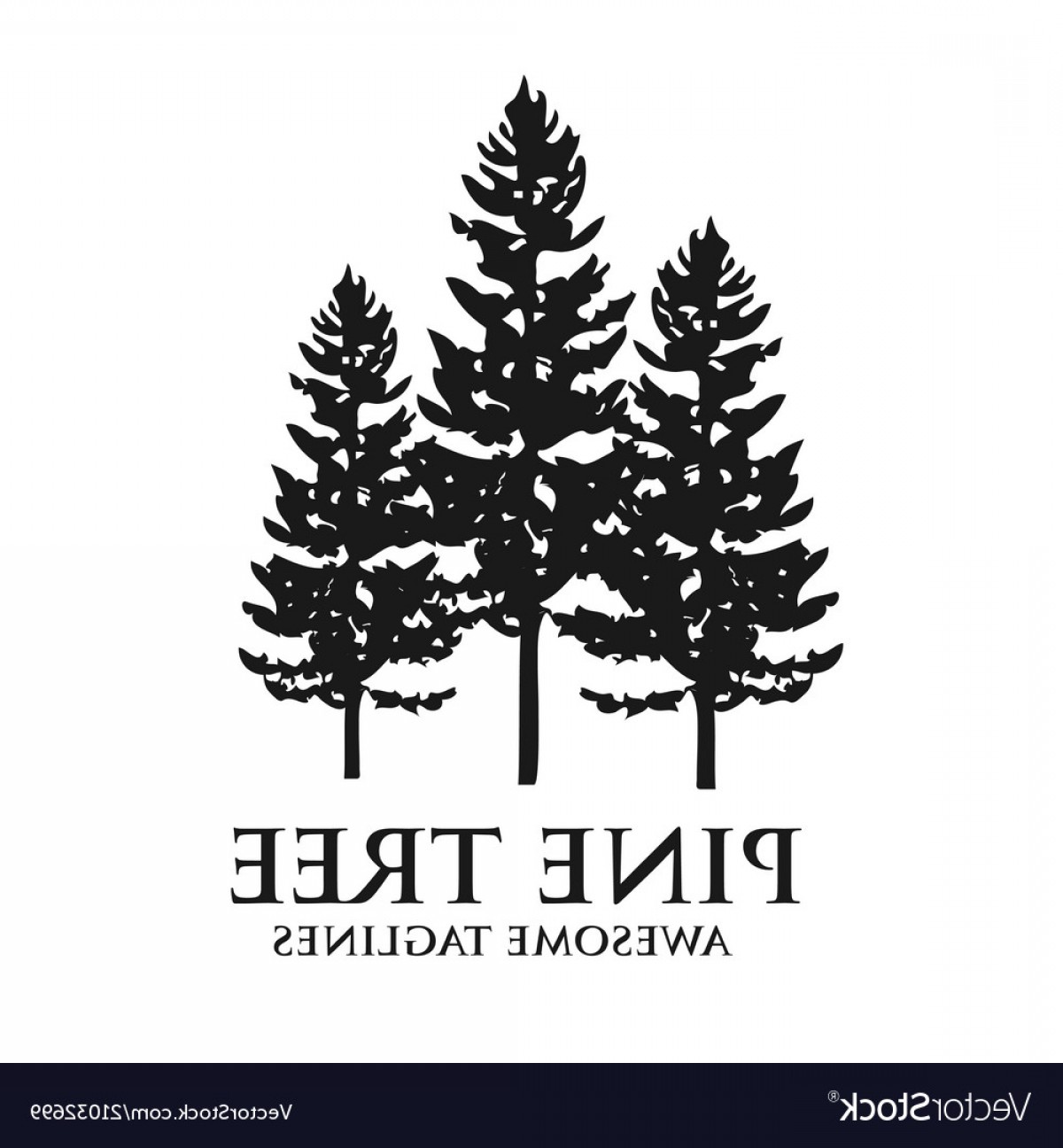 1200x1296 Pine Tree Outdoor Travel Green Silhouette Forest Vector Studiogrfx